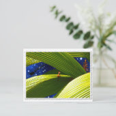 Een Tropische Kerstmis van Gecko Lizard Feestdagenkaart (Staand voorkant)