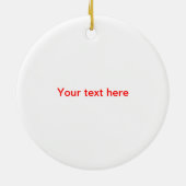 Een Tropische Kerstmis van Gecko Lizard Keramisch Ornament (Achterkant)