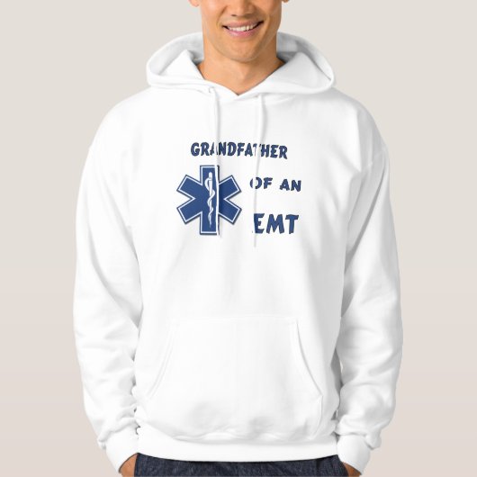 Een trots EMT-grootvader Hoodie (Voorkant)
