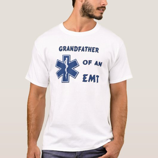 Een trots EMT-grootvader T-shirt (Voorkant)