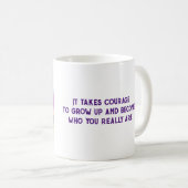 Een Trots Reis van Zelfbloeiend Koffiemok (Voorkant rechts)