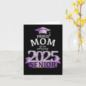 Een trotse moeder van een senior van 2025 I Elegan Kaart (Gele Bloem)