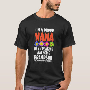 Een trotse Nana van een kleinzoon Nana Grandma T-shirt