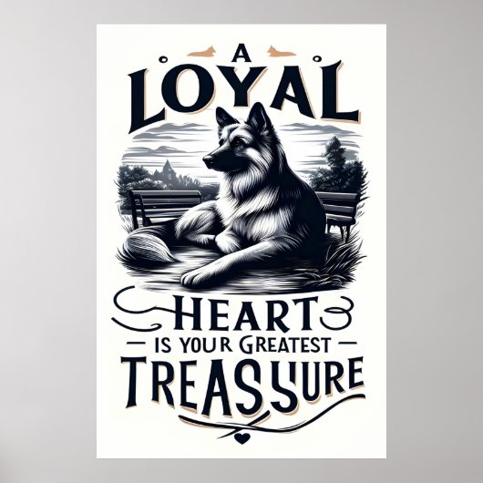 Een trouwe harten grootste schat poster (Voorkant)