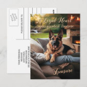 Een trouwe harten herfst comfort briefkaart (Voorkant / Achterkant)