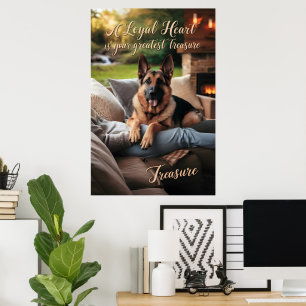 Een trouwe harten herfst comfort poster