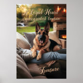 Een trouwe harten herfst comfort poster (Voorkant)