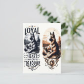 Een trouwe hartenschat briefkaart (Staand voorkant)