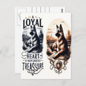 Een trouwe hartenschat briefkaart (Voorkant / Achterkant)