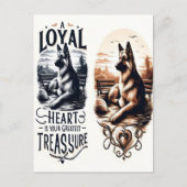 Een trouwe hartenschat briefkaart (Voorkant)