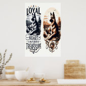 Een trouwe hartenschat poster (Keuken)