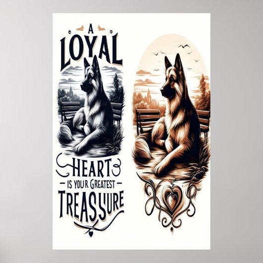 Een trouwe hartenschat poster (Voorkant)