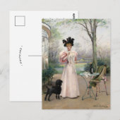 Een trouwe metgezel | Louise Abbéma Briefkaart (Voorkant / Achterkant)