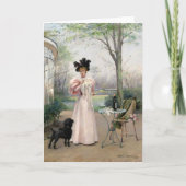 Een trouwe metgezel | Louise Abbéma Kaart (Voorkant)