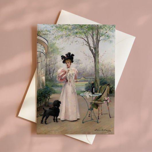 Een trouwe metgezel | Louise Abbéma Kaart