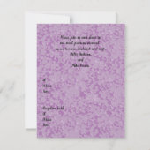 Een trouwkaart (Achterkant)