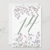 Een trouwtafel met wilde bloemen No. 14 dubbelzijd Kaart (Voorkant)