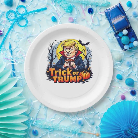 Een truc of Halloween klassieker Papieren Bordje (Feest)