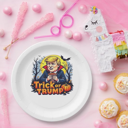 Een truc of Halloween klassieker Papieren Bordje (Feest)