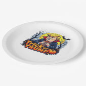 Een truc of Halloween klassieker Papieren Bordje (Gekanteld)