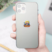Een truc of Halloween klassieker Sticker (Telefoon)