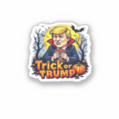 Een truc of Halloween klassieker Sticker (Voorkant)