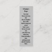 Een trucker gebed Bladwijzer gebed Kaart Mini Visitekaartje (Voorkant)