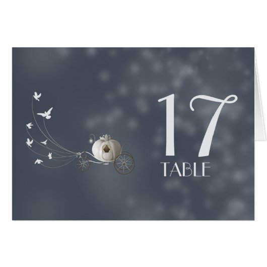 Een True Fairy Tale Table Number-kaart (Voorkant Horizontaal)