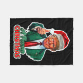 Een Trump Kerst Tank Top Fleece Deken (Voorkant (Horizontaal))