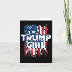 Een Trump Meisje Trump Pro President Donald Trump Kaart