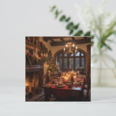 Een Tudor Kerst Kaart (Staand voorkant)