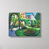Een tuin, Gartenbild door August Macke,  kunst Canvas Afdruk (Voorkant)