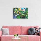 Een tuin, Gartenbild door August Macke,  kunst Canvas Afdruk (Insitu (Woonkamer))