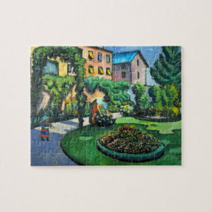 Een tuin, Gartenbild door August Macke, kunst Legpuzzel