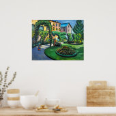 Een tuin, Gartenbild door August Macke,  kunst Poster (Keuken)