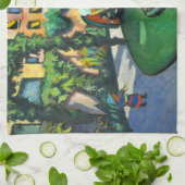 Een tuin, Gartenbild door August Macke, kunst Theedoek (Gevouwen)