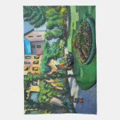 Een tuin, Gartenbild door August Macke, kunst Theedoek (Verticaal)