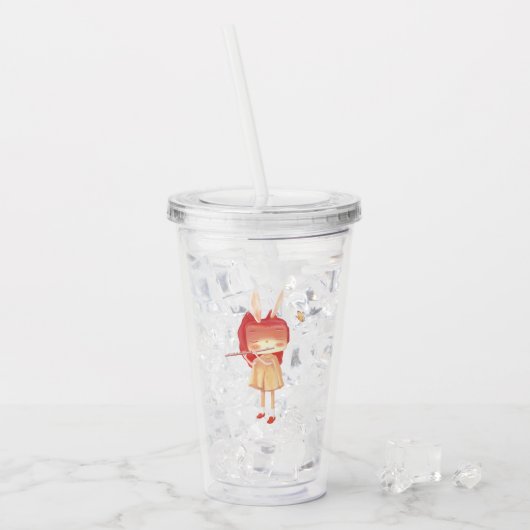 Een tuin in mijn hart acryl drinkbeker (Voorkant ijs)