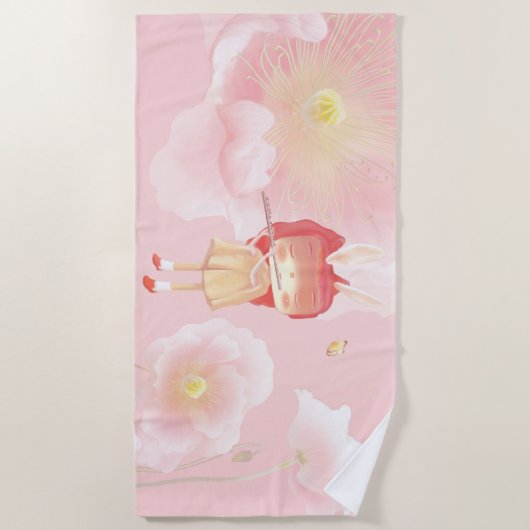 Een tuin in mijn hart strandlaken (Voorkant)