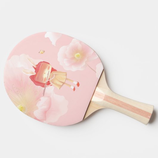 Een tuin in mijn hart tafeltennisbatje (Zijkant)