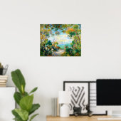 Een tuin in Sorrento, August Renoir Poster (Thuiskantoor)