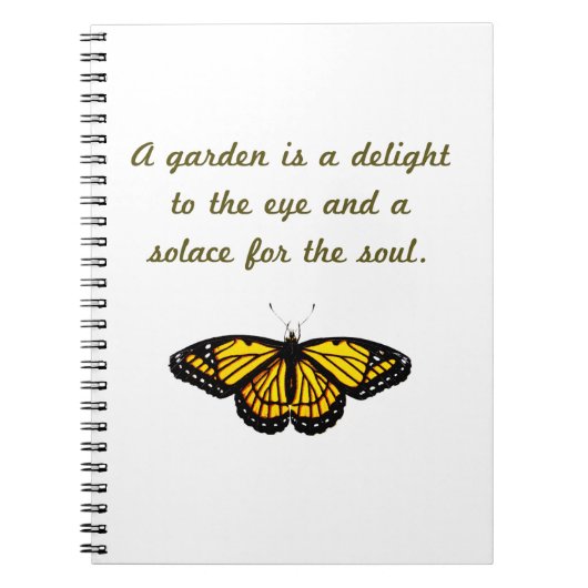 Een tuin is een wond notitieboek (Voorkant)