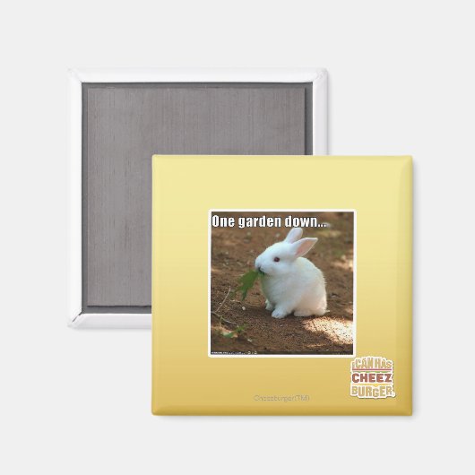 Een tuin naar beneden� magneet (Voorkant / Achterkant)