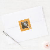 Een tuin naar beneden� vierkante sticker (Envelop)