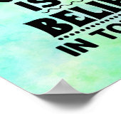 Een tuin Planten is morgen geloven Poster (Hoek)