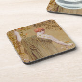 Een tuin van Albert Joseph Moore, portret Bier Onderzetter (Linkerzijde)