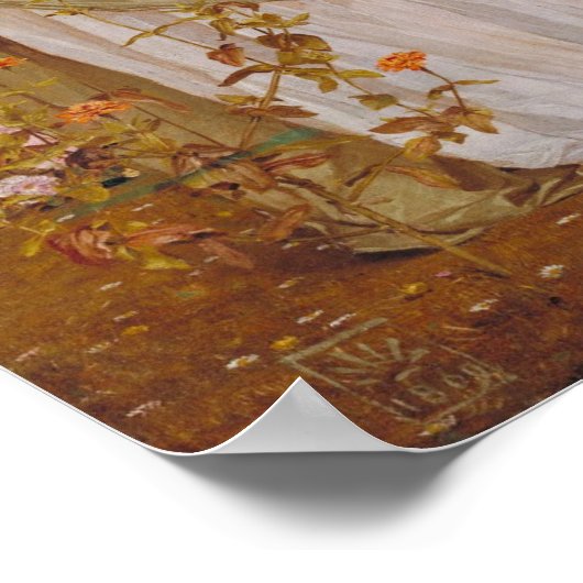 Een tuin van Albert Joseph Moore,  portret Poster (Hoek)