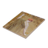 Een tuin van Albert Joseph Moore,  portret Tegeltje (Zijkant)