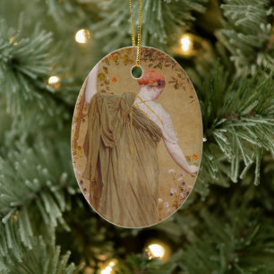 Een tuin van Albert Joseph Moore, vintage portret Keramisch Ornament