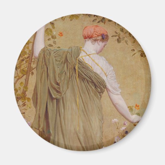Een tuin van Albert Joseph Moore, vintage portret Magneet (Voorkant)